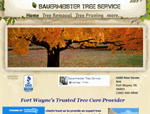 Tablet Screenshot of bauermeistertree.com
